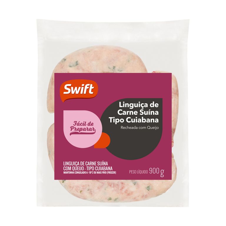 LINGUIÇA DE CARNE SUÍNA TIPO CUIABANA SWIFT 900G
