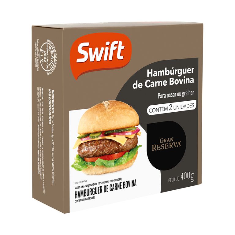 HAMBÚRGUER GRAN RESERVA SWIFT 400G