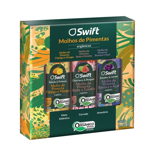 KIT 3 MOLHOS DE PIMENTAS SWIFT 150G